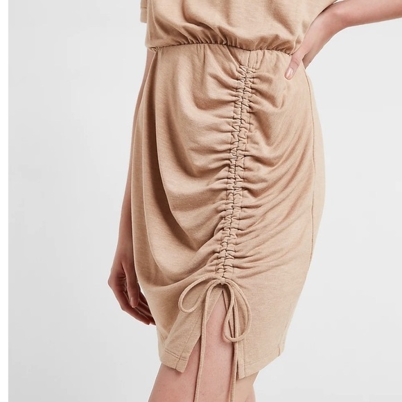 Express Tan Mini Dress Size S NWT - Picture 3 of 14